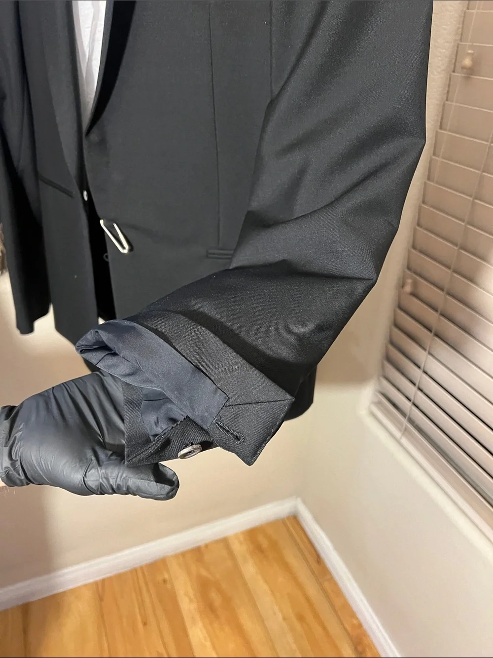 Balenciaga Black Single-Button Tailored Blazer